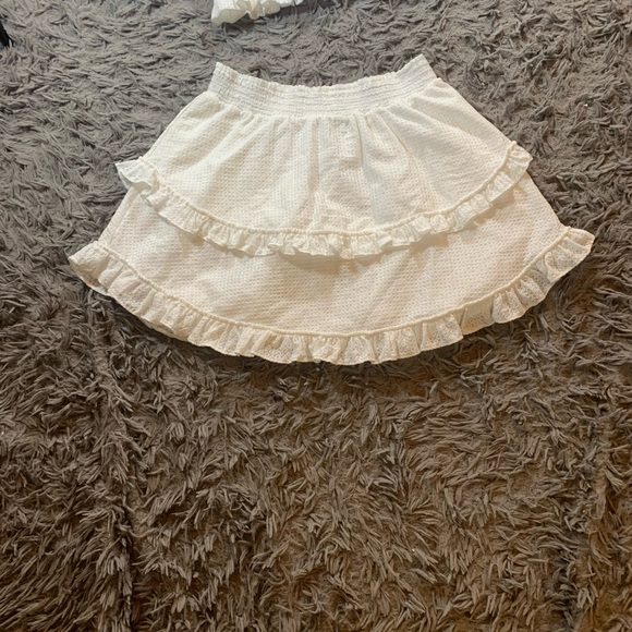 NWT Peixoto white Quinn Crop Top (sz S) & Aurora Mini Skirt (sz M) set - Picture 5 of 10